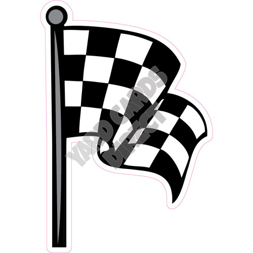 Racing Flag - Style C - Yard Card