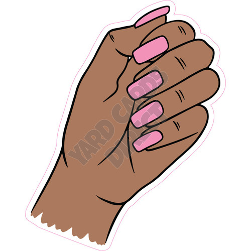 Beautiful color contrast between the dark skin complexion and cotton-candy pink  nail color. | Cotton candy nails, Pink nail colors, Pink acrylic nails