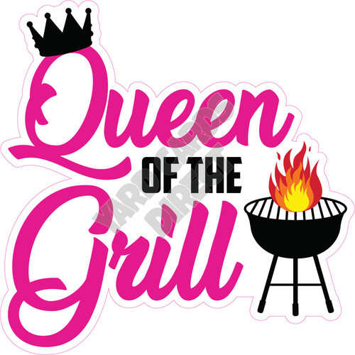 Statement - Queen Of The Grill - Style A - Yard Card