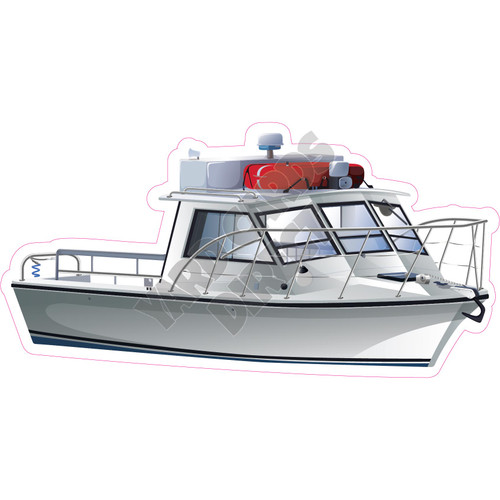 Fishing Boat - Style B - Yard Card