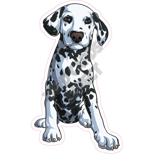 Dalmatian - Style A - Yard Card