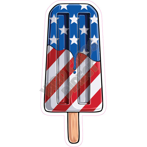 America Popsicle - Style A - Yard Card