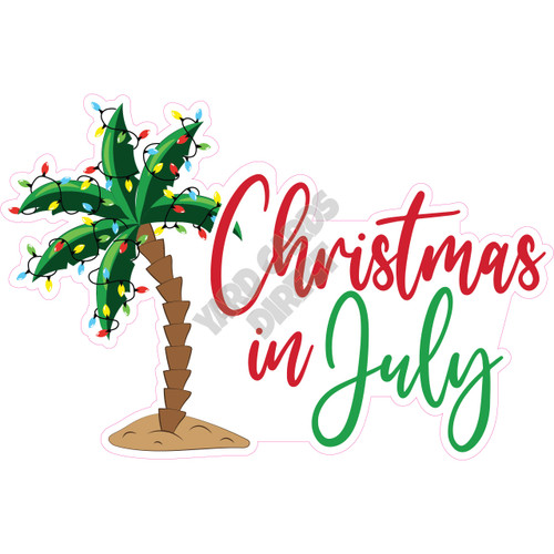 Statement - Christmas In July - Style D - Yard Card
