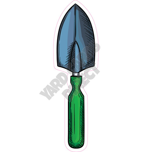 Garden Shovel - Medium Green - Style A - Yard Card