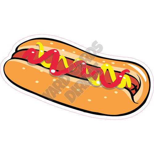 Hot Dog - Style B - Yard Card