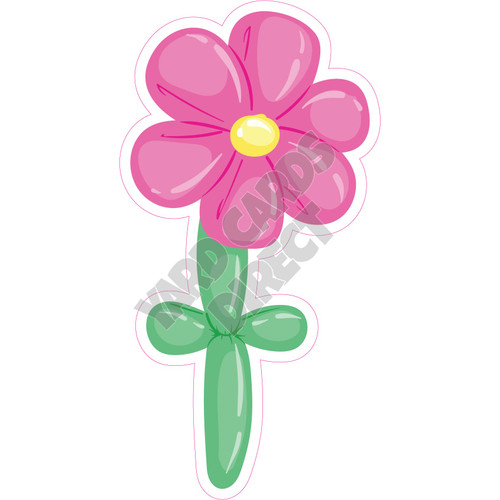 Balloon Flower - Style A - Yard Card