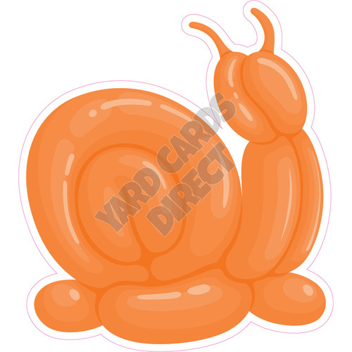 Balloon Animal - Snail - Style A - Yard Card