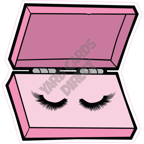Eyelashes In Makeup Box - Style A - Yard Card