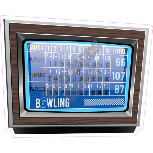 Bowling Scoreboard - Style A - Yard Card