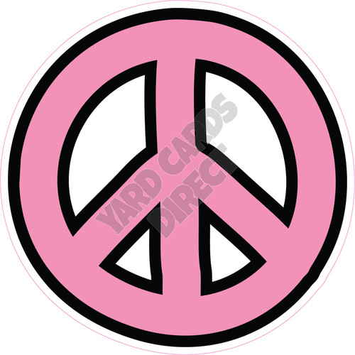 pink peace sign clip art