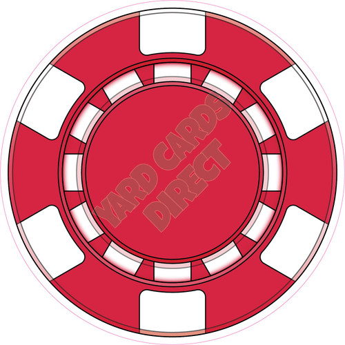 Poker Chips - Red - Style B - Yard Card