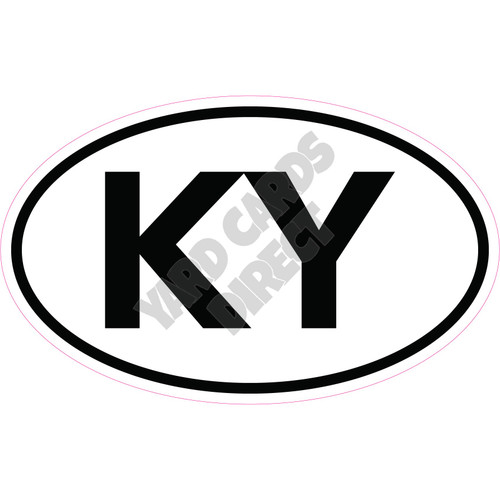 Statement - Kentucky Oval - Style A - Yard Card