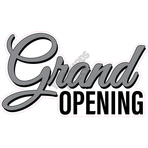 Statement - Grand Opening - Silver - Style A - Yard Card