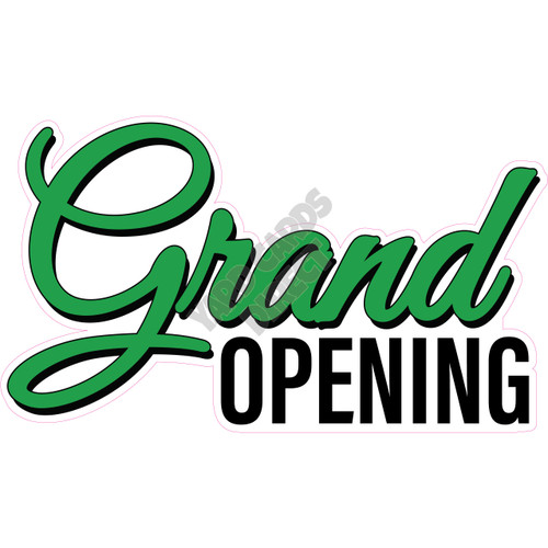 Statement - Grand Opening - Medium Green - Style A - Yard Card