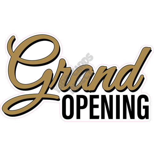 Statement - Grand Opening - Old Gold - Style A - Yard Card