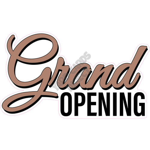 Statement - Grand Opening - Rose Gold - Style A - Yard Card