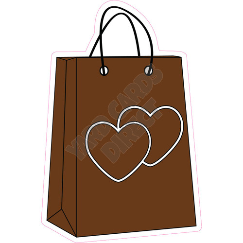 Shopping Bag - Solid Brown - Style A - Yard Card