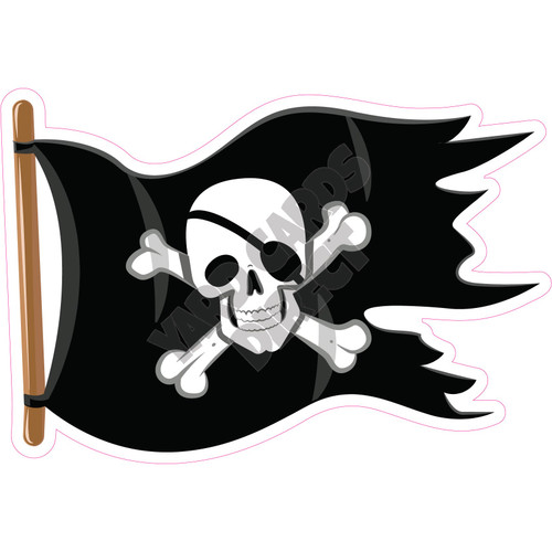 Pirate Flag - Style B - Yard Card