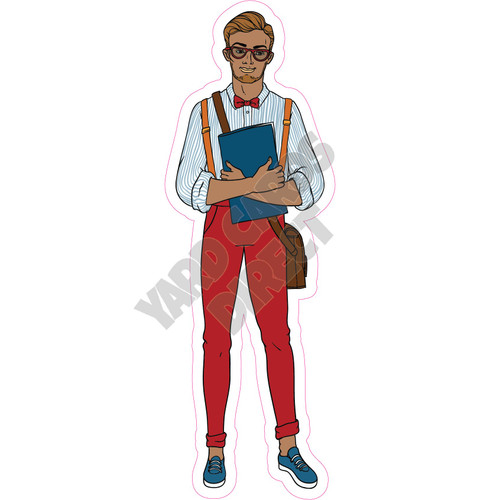 Dark Skin Male Teenager - Style B - Yard Card