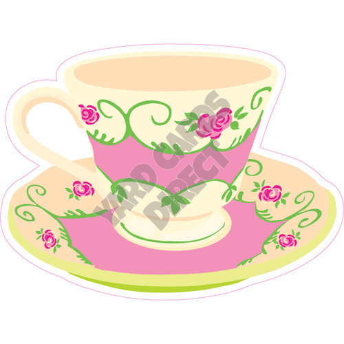 Tea Cup - Style H - Yard Card