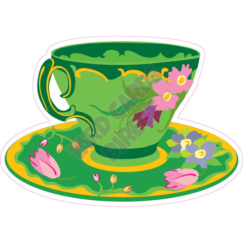 Tea Cup - Style K - Yard Card