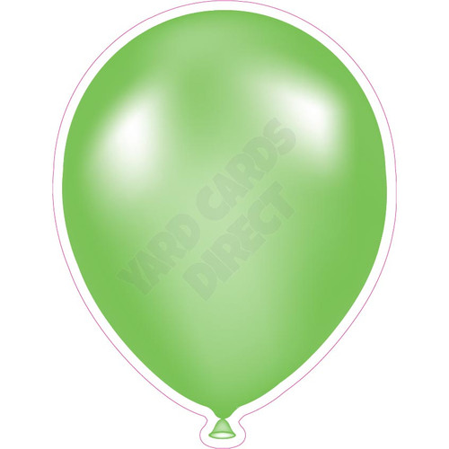 Balloon - Style A - Solid Light Green - Yard Card