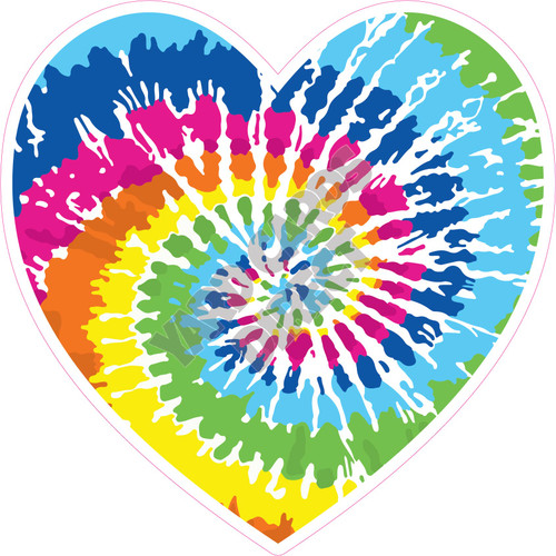 Heart - Tie-Dye - Style C  - Yard Card