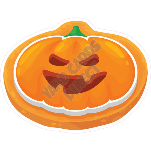 Jack O Lantern Cookie - Style A - Yard Card