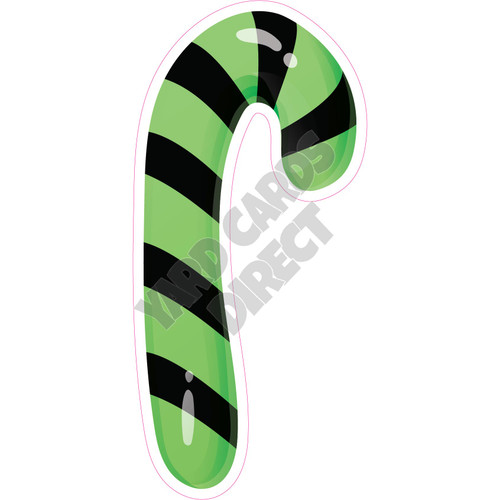 Halloween Candy Cane - Style C - Yard Card