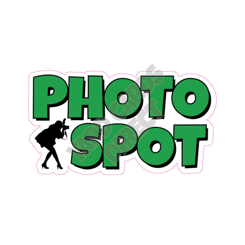 Statement - Photo Spot - Solid Medium Green - Style A - Yard Card