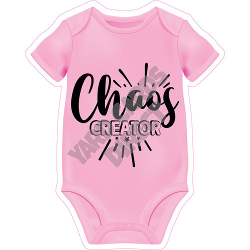 Baby Onesie Statement - Chaos Creator - Style C - Yard Card