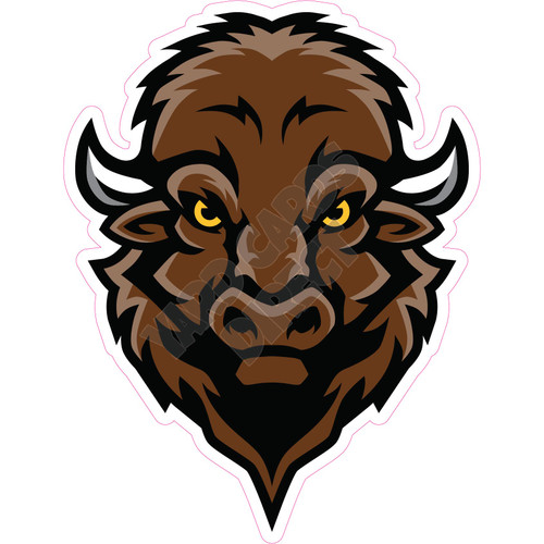 Mascot - Bison - Style B - Yard Card