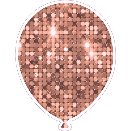 Balloon - Style A - Large Sequin Rose Gold - Yard Card