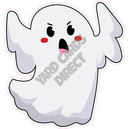 Angry Ghost - Style A - Yard Card