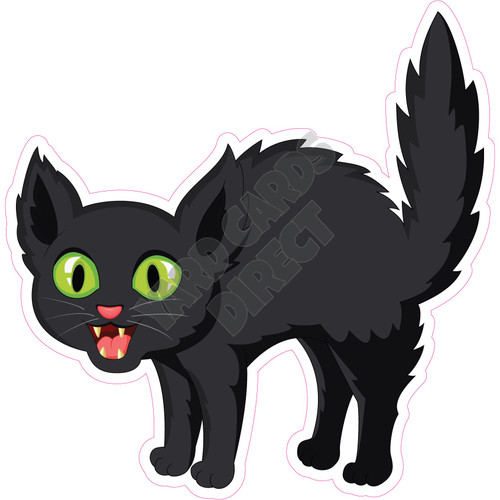 Halloween Black Cat - Style A - Yard Card