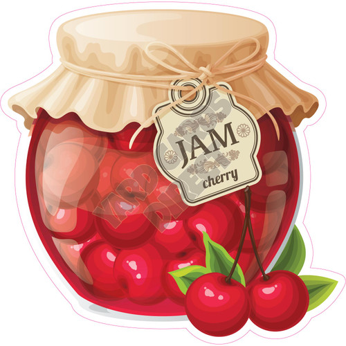 Cherry Jam Jar - Style A - Yard Card