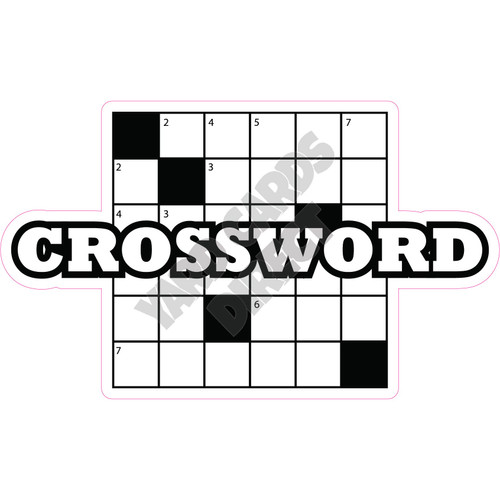 Crossword Game - Style A - Yard Card