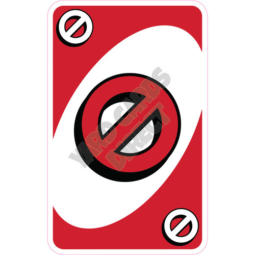 Playing Cards - Skip - Red - Style A - Yard Card