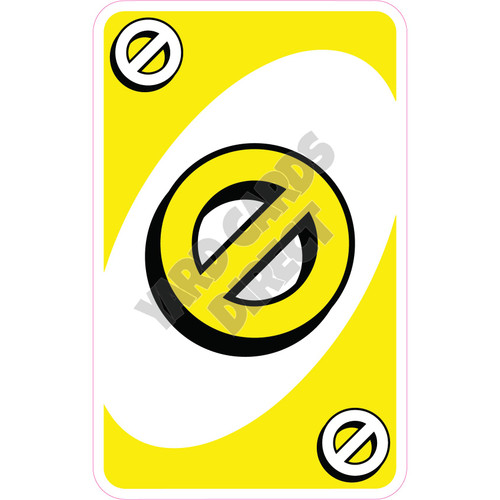 Playing Cards - Skip - Yellow - Style A - Yard Card