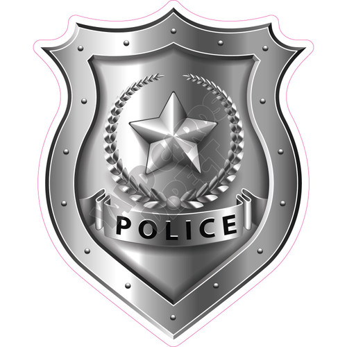 Police Badge - Style A - Yard Card