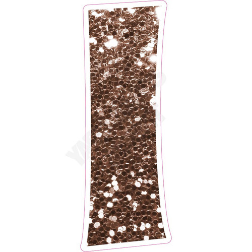 KG 30" Numbers - Singles - Chunky Glitter Brown - Yard Card