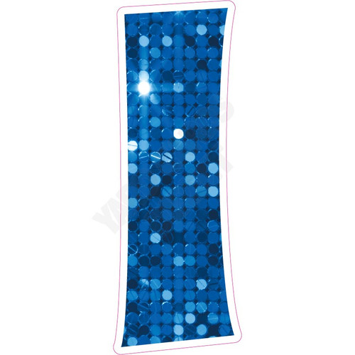 KG 30" Numbers - Singles - Large Sequin Medium Blue - Yard Card