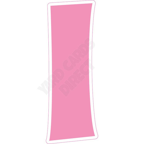 KG 30" Numbers - Singles - Solid Light Pink - Yard Card