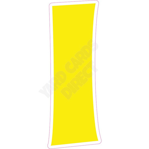 KG 30" Numbers - Singles - Solid Yellow - Yard Card