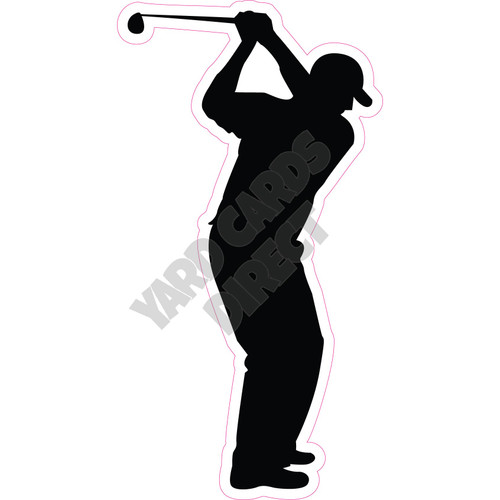 Golfer - Style C - Yard Card