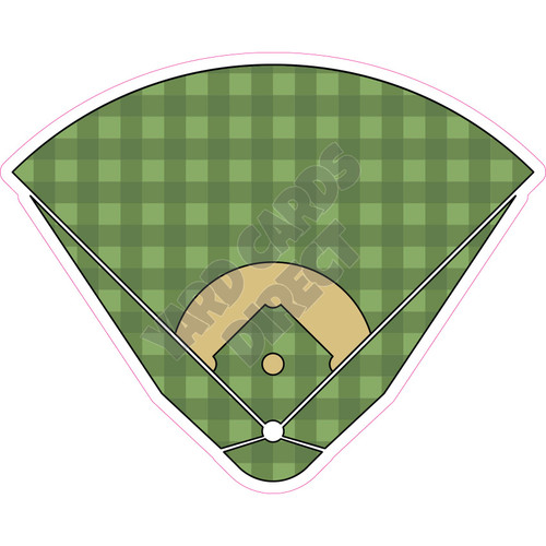 Baseball Stadium - Style B - Yard Card