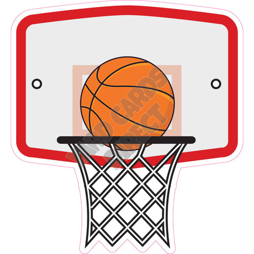 Basketball Hoop - Style C - Yard Card