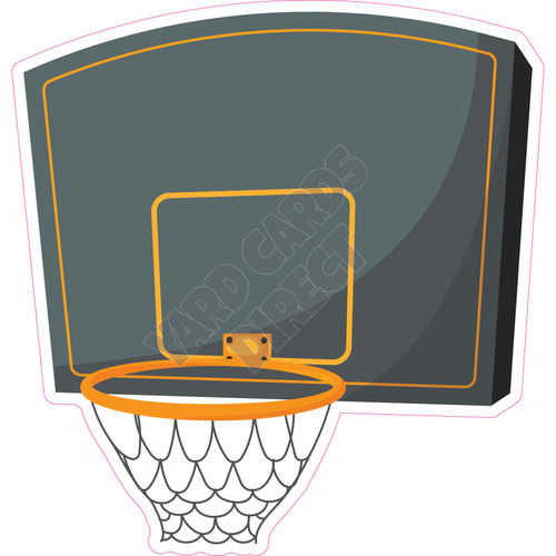 Basketball Hoop - Style D - Yard Card
