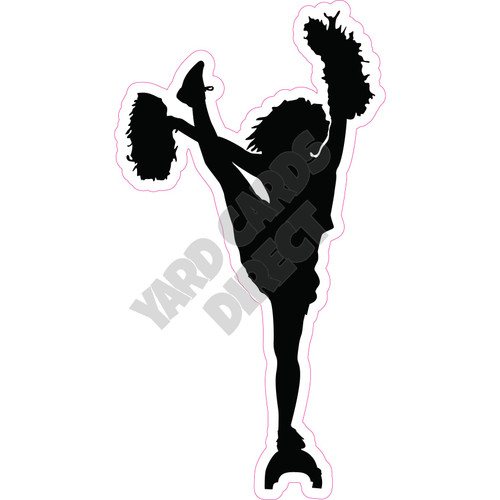 Cheer - Silhouette - Style M - Yard Card