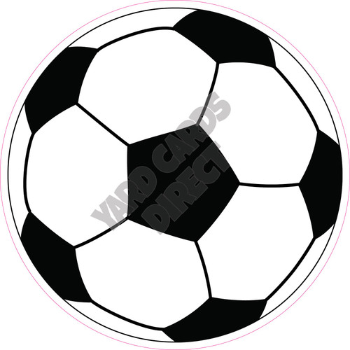 Soccer Ball - Style A - Yard Card